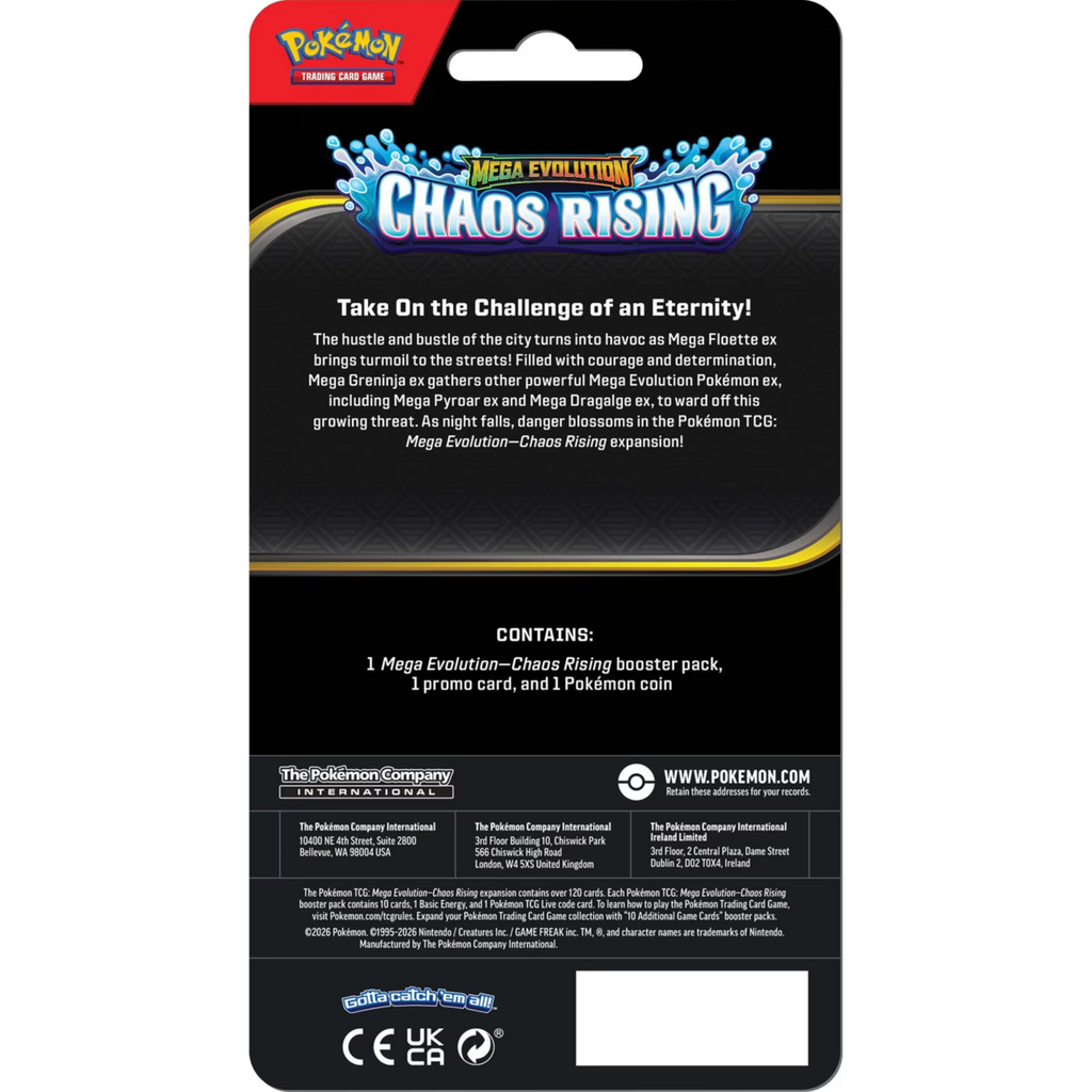 Pokemon TCG: Mega Evolution Chaos Rising - Checklane Blister