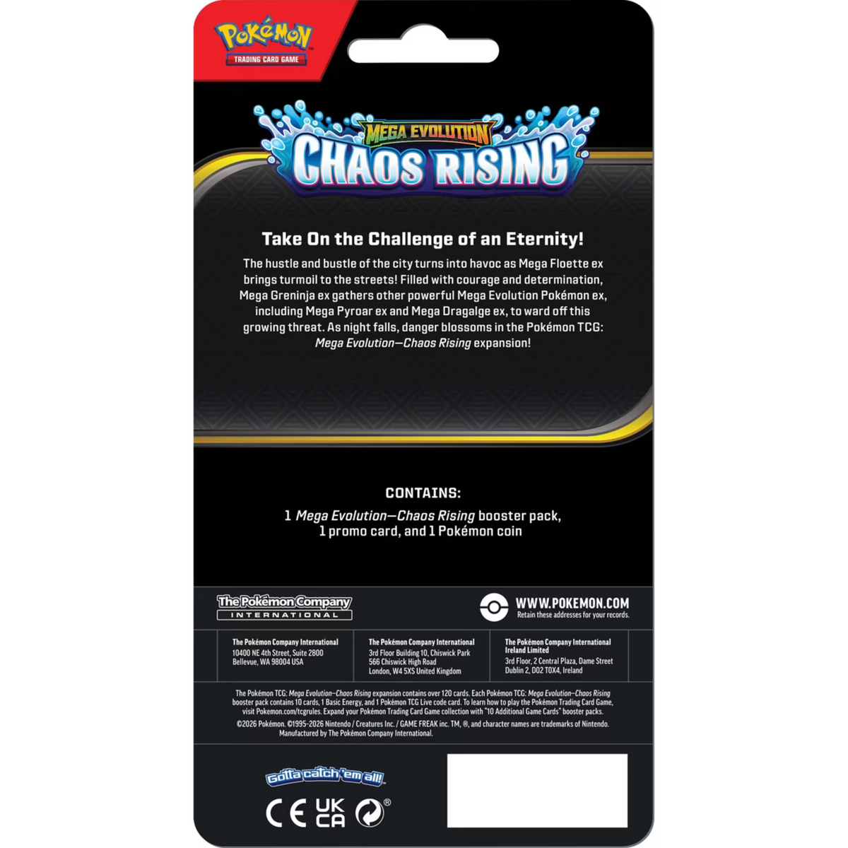 Pokemon TCG: Mega Evolution Chaos Rising - Checklane Blister
