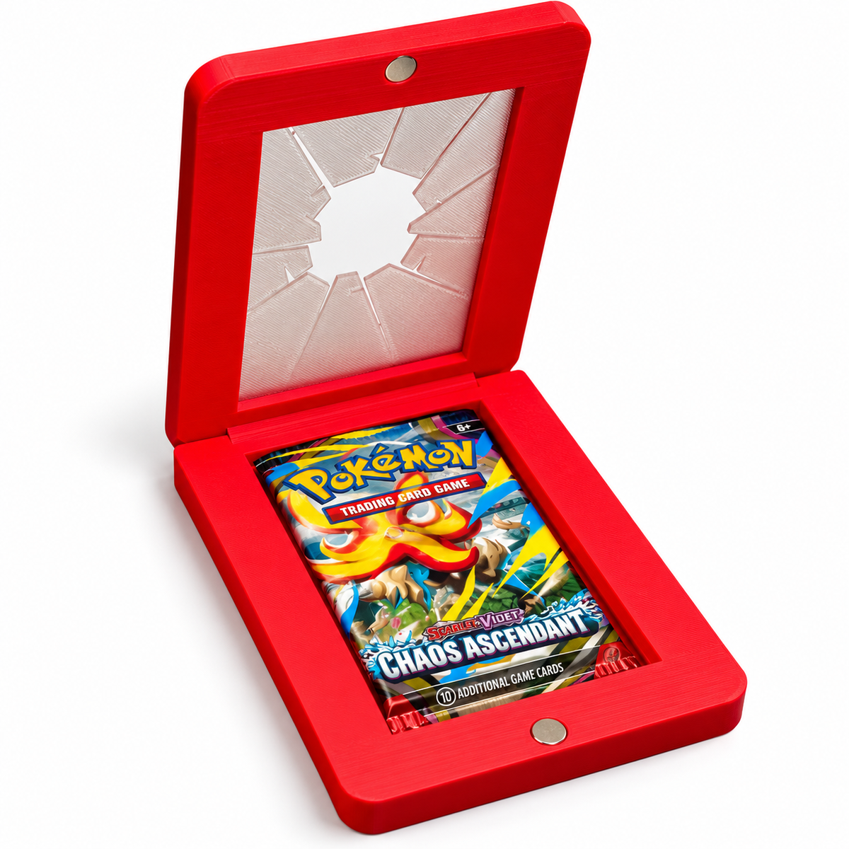 Emergency TCG Booster Case“In Case of Emergency, Break Glass” 3D Printed Display