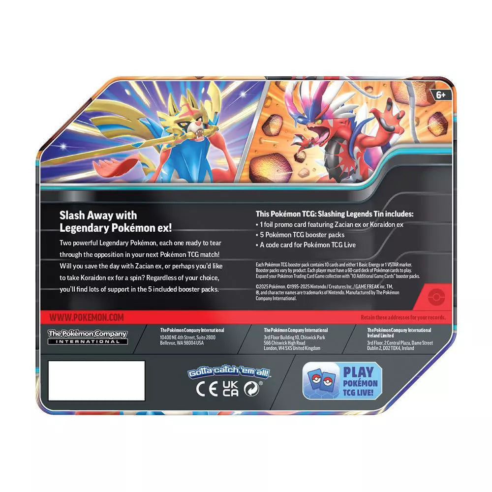 Pokémon TCG: Slashing Legends Tin Koraidon