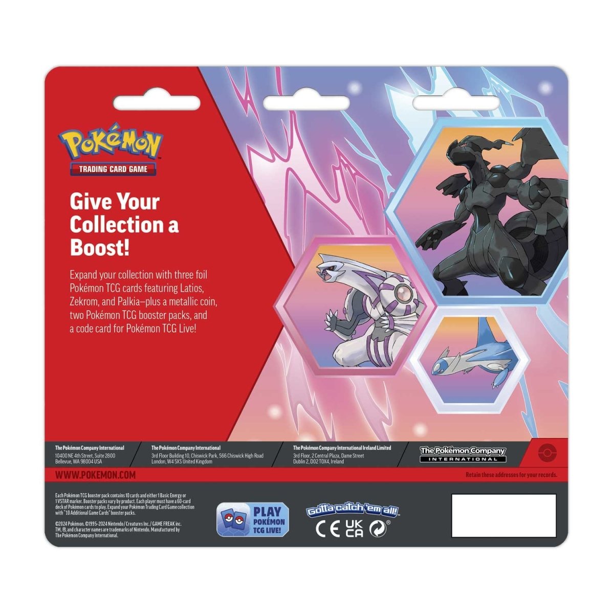 Pokémon TCG: Latios, Zekrom & Palkia Cards -2 Booster Packs