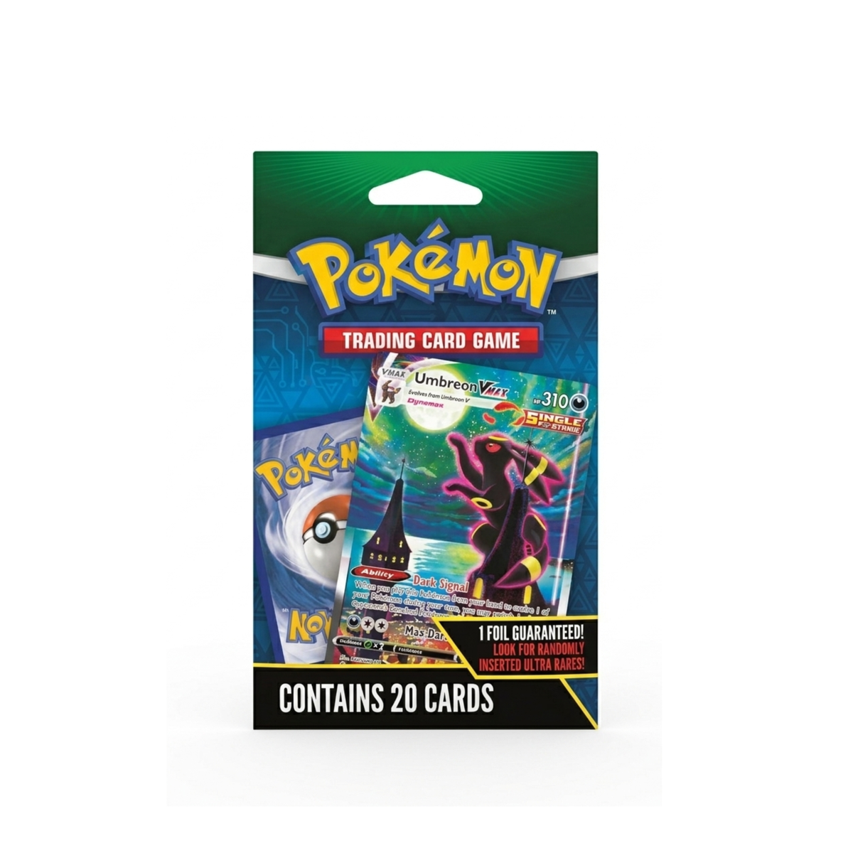 Pokémon TCG: 20 Card Lot Umbreon VMAX Foil Featured Card Stock